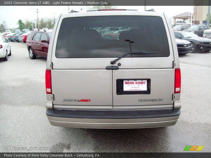 Light Pewter Metallic / Medium Gray 2003 Chevrolet Astro LT AWD