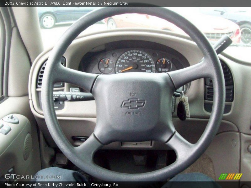 Light Pewter Metallic / Medium Gray 2003 Chevrolet Astro LT AWD