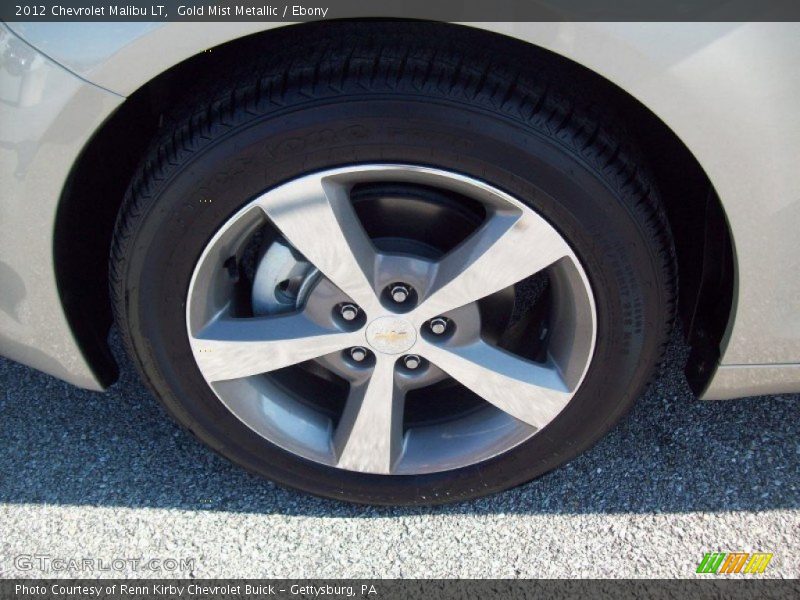 Gold Mist Metallic / Ebony 2012 Chevrolet Malibu LT