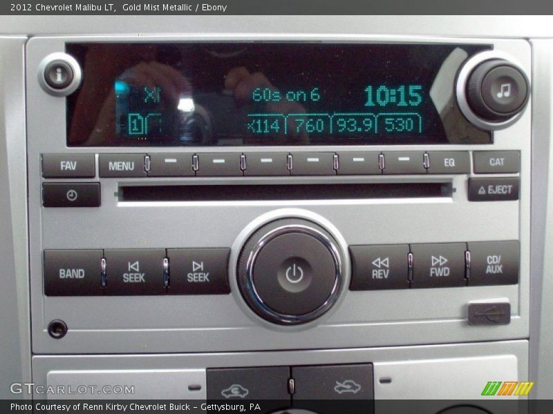 Gold Mist Metallic / Ebony 2012 Chevrolet Malibu LT