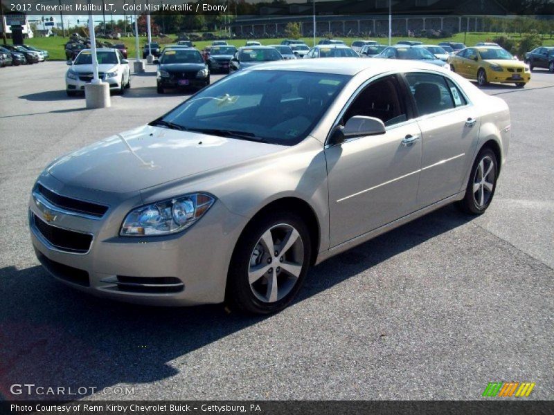 Gold Mist Metallic / Ebony 2012 Chevrolet Malibu LT