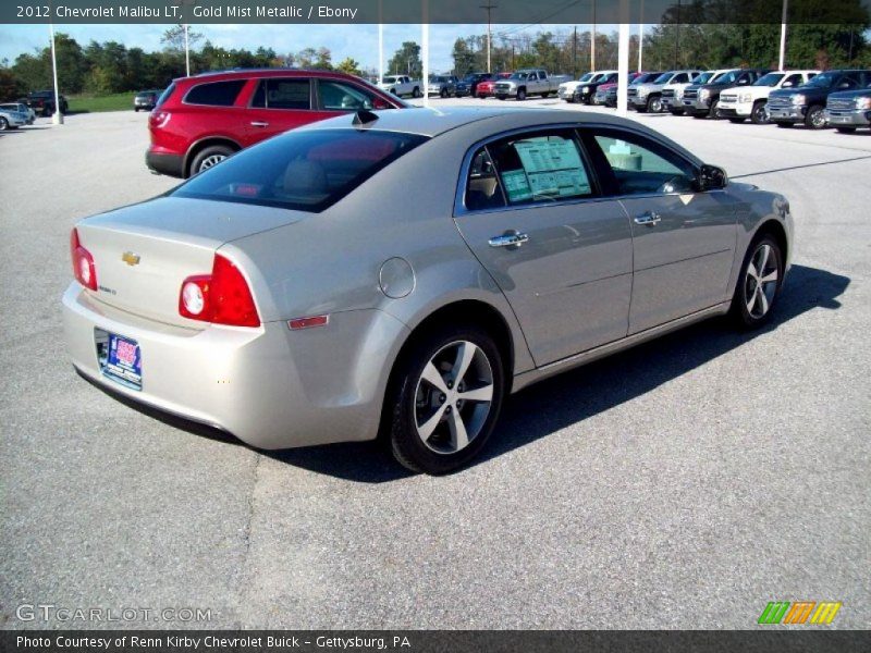 Gold Mist Metallic / Ebony 2012 Chevrolet Malibu LT