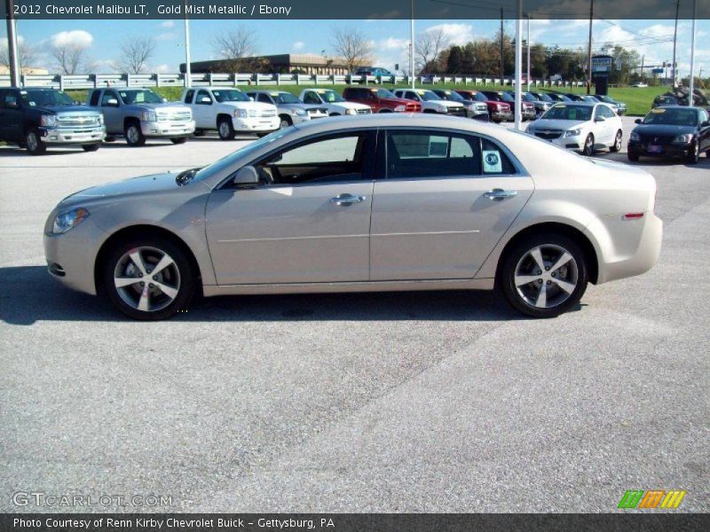 Gold Mist Metallic / Ebony 2012 Chevrolet Malibu LT