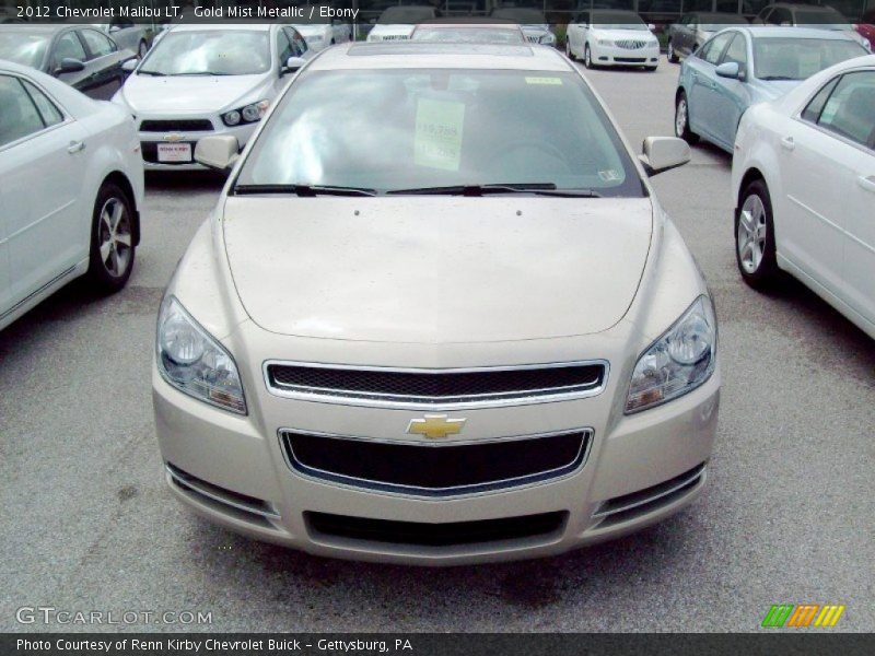 Gold Mist Metallic / Ebony 2012 Chevrolet Malibu LT