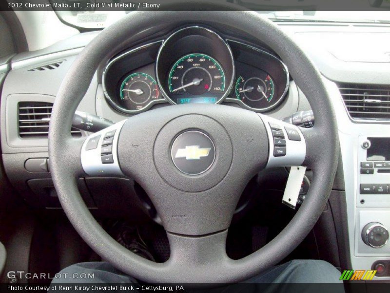 Gold Mist Metallic / Ebony 2012 Chevrolet Malibu LT