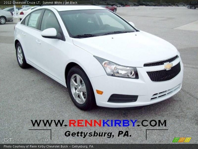Summit White / Jet Black 2012 Chevrolet Cruze LT