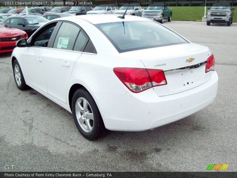 Summit White / Jet Black 2012 Chevrolet Cruze LT