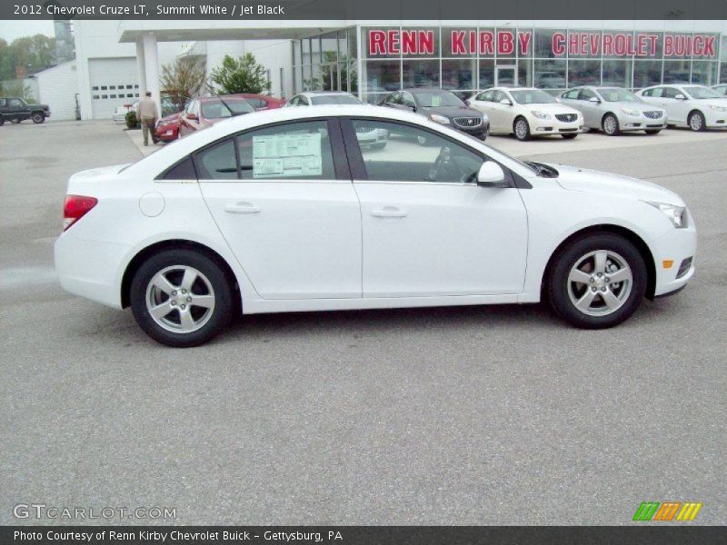 Summit White / Jet Black 2012 Chevrolet Cruze LT