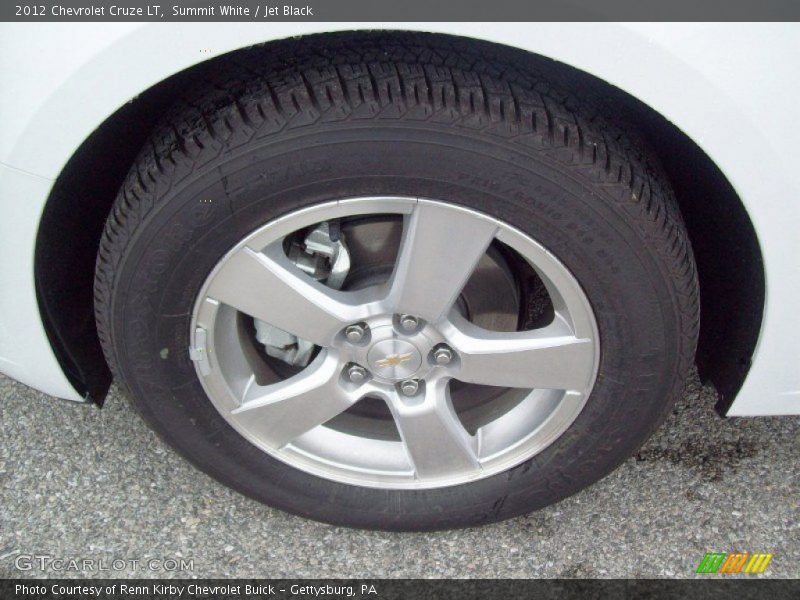 Summit White / Jet Black 2012 Chevrolet Cruze LT