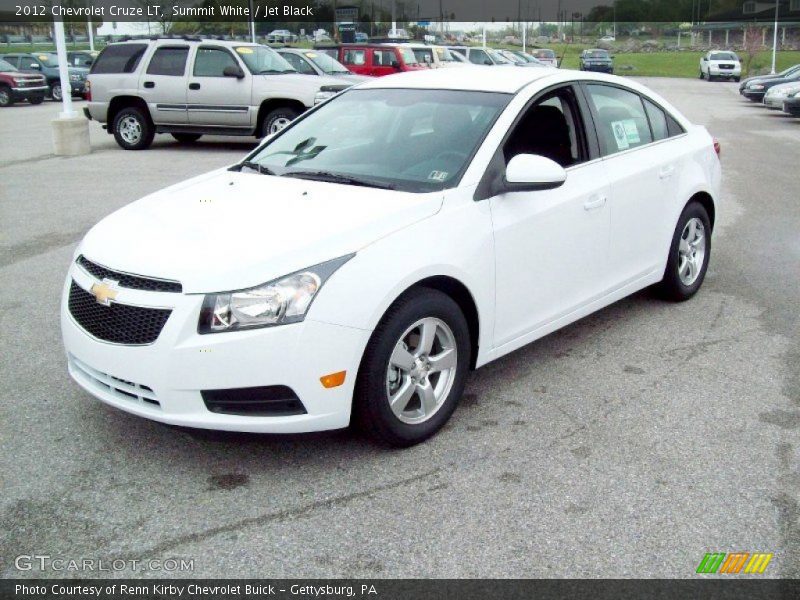 Summit White / Jet Black 2012 Chevrolet Cruze LT