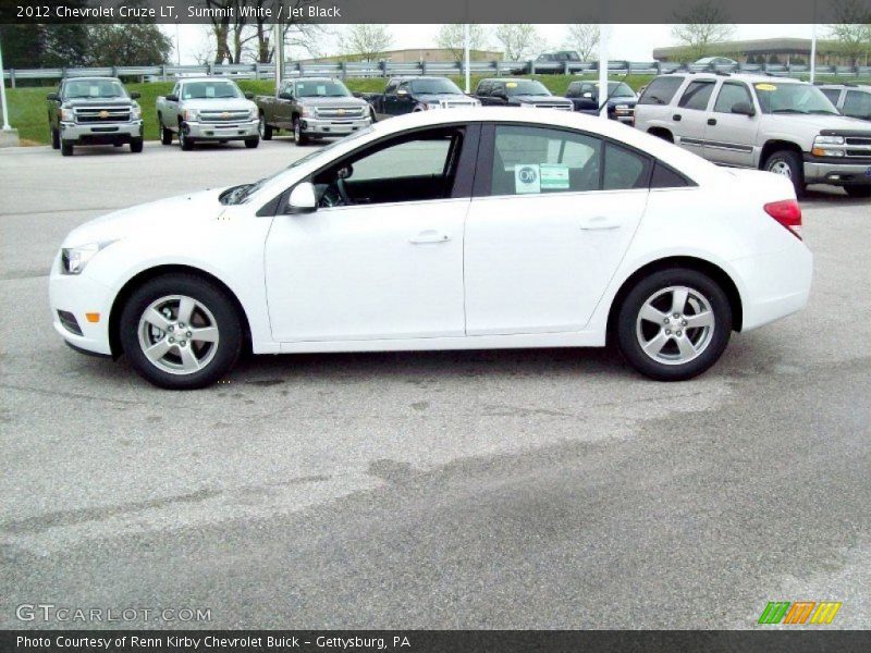 Summit White / Jet Black 2012 Chevrolet Cruze LT