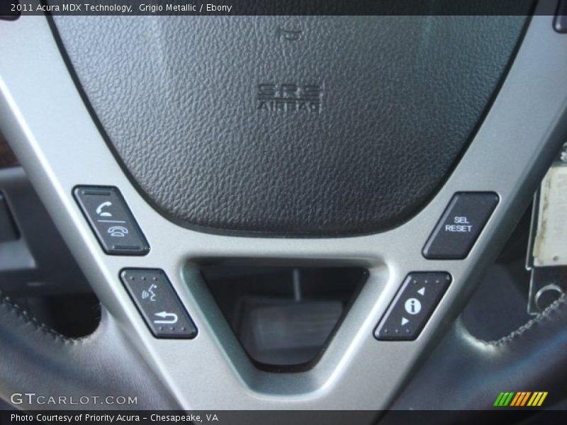 Grigio Metallic / Ebony 2011 Acura MDX Technology