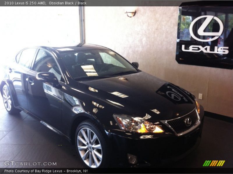 Obsidian Black / Black 2010 Lexus IS 250 AWD
