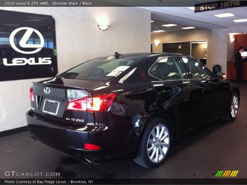 Obsidian Black / Black 2010 Lexus IS 250 AWD