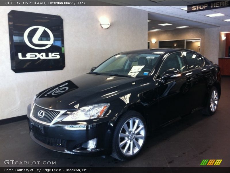 Obsidian Black / Black 2010 Lexus IS 250 AWD