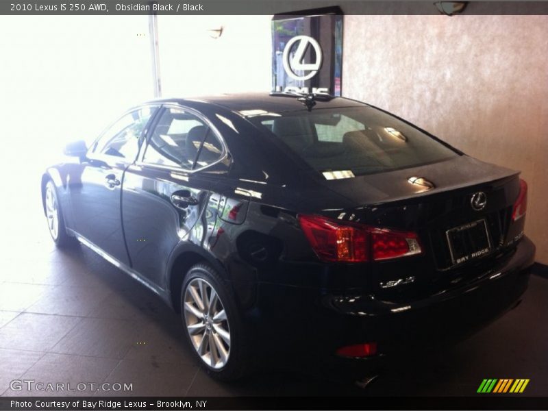 Obsidian Black / Black 2010 Lexus IS 250 AWD