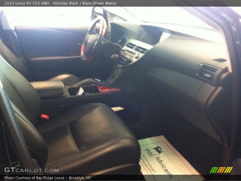Obsidian Black / Black/Brown Walnut 2010 Lexus RX 350 AWD