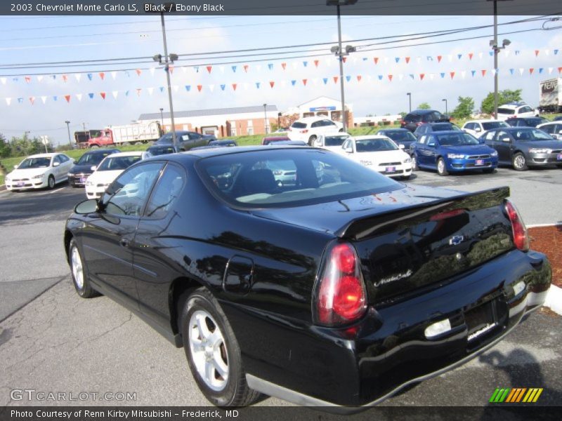 Black / Ebony Black 2003 Chevrolet Monte Carlo LS