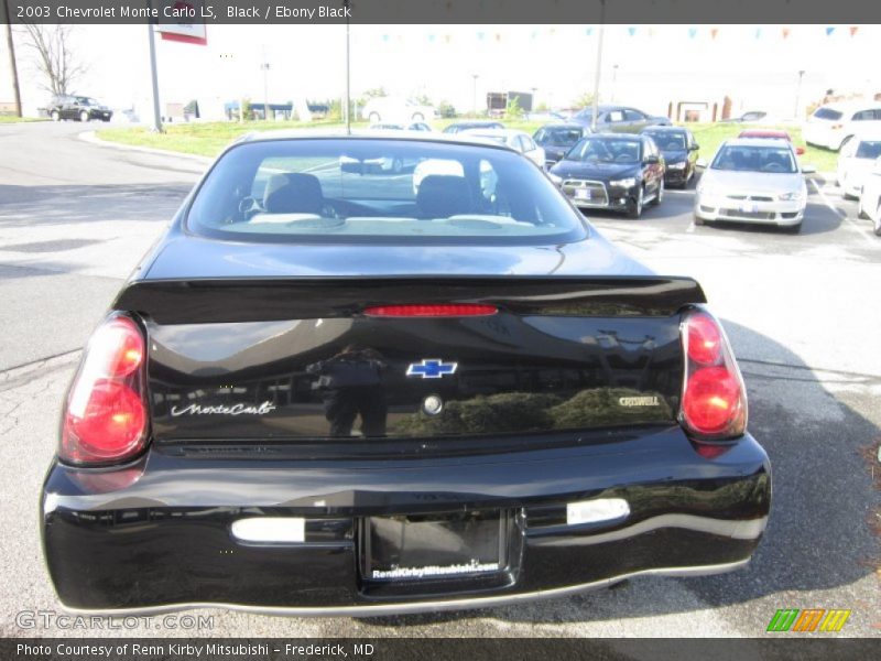 Black / Ebony Black 2003 Chevrolet Monte Carlo LS