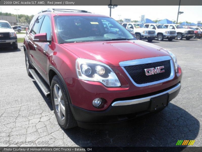Red Jewel / Ebony 2009 GMC Acadia SLT AWD