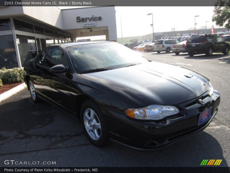 Black / Ebony Black 2003 Chevrolet Monte Carlo LS
