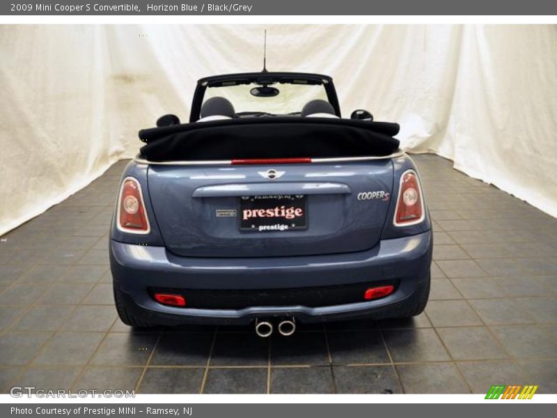 Horizon Blue / Black/Grey 2009 Mini Cooper S Convertible