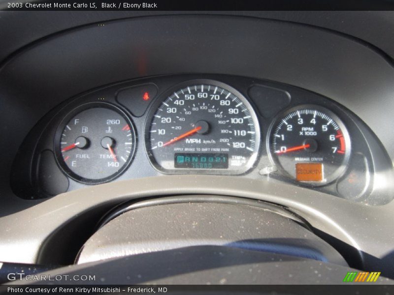 Black / Ebony Black 2003 Chevrolet Monte Carlo LS