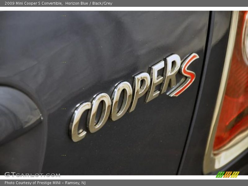 Horizon Blue / Black/Grey 2009 Mini Cooper S Convertible