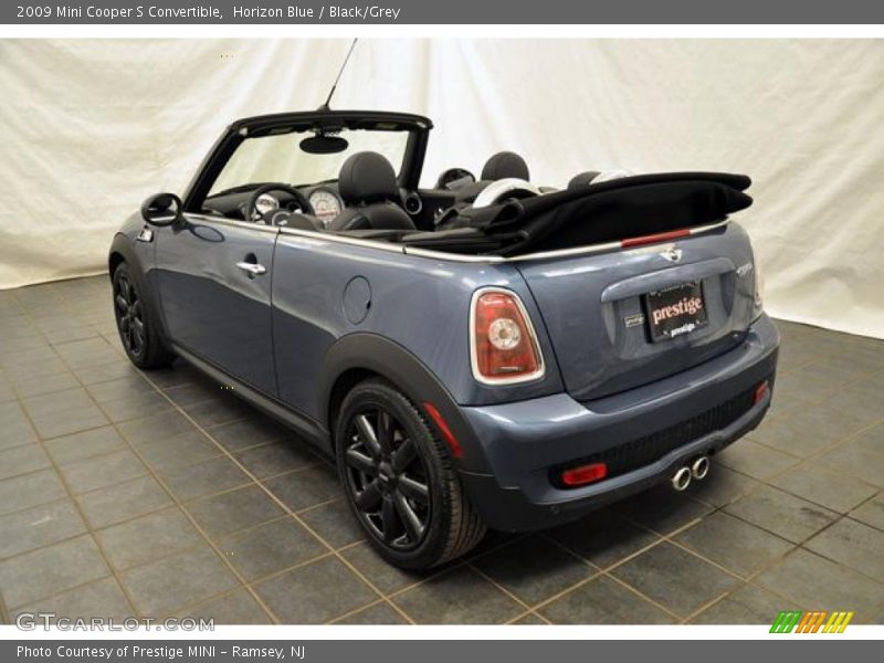 Horizon Blue / Black/Grey 2009 Mini Cooper S Convertible