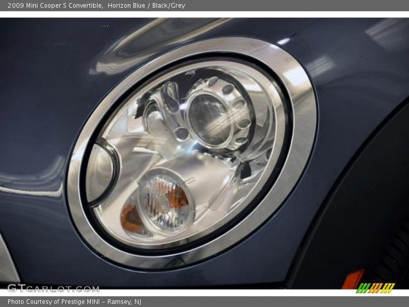 Horizon Blue / Black/Grey 2009 Mini Cooper S Convertible