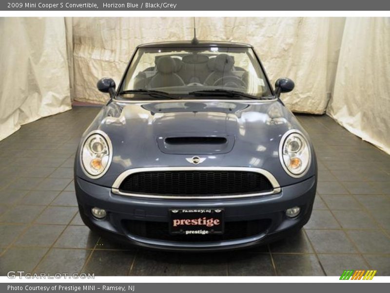 Horizon Blue / Black/Grey 2009 Mini Cooper S Convertible