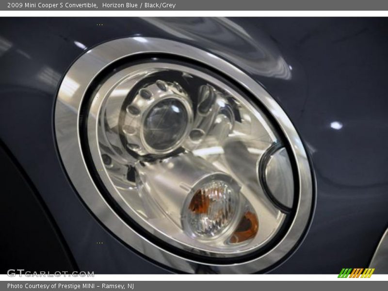 Horizon Blue / Black/Grey 2009 Mini Cooper S Convertible