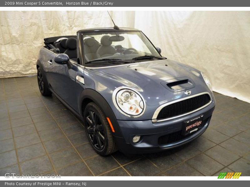 Horizon Blue / Black/Grey 2009 Mini Cooper S Convertible