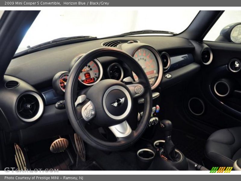 Horizon Blue / Black/Grey 2009 Mini Cooper S Convertible