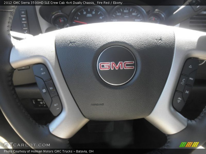 Fire Red / Ebony 2012 GMC Sierra 3500HD SLE Crew Cab 4x4 Dually Chassis