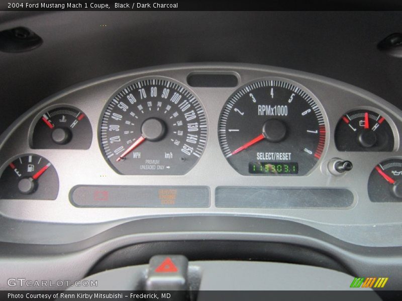 Black / Dark Charcoal 2004 Ford Mustang Mach 1 Coupe
