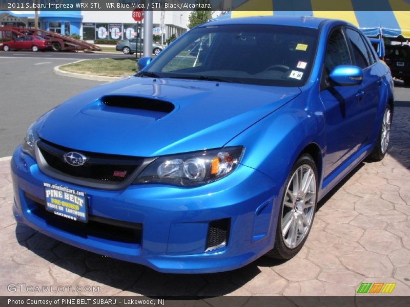 WR Blue Mica / STI  Black/Alcantara 2011 Subaru Impreza WRX STi