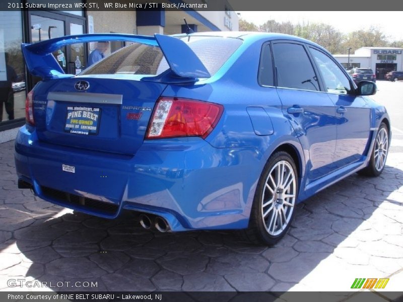 WR Blue Mica / STI  Black/Alcantara 2011 Subaru Impreza WRX STi