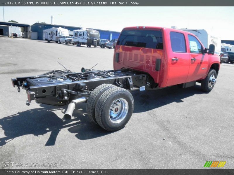 Fire Red / Ebony 2012 GMC Sierra 3500HD SLE Crew Cab 4x4 Dually Chassis