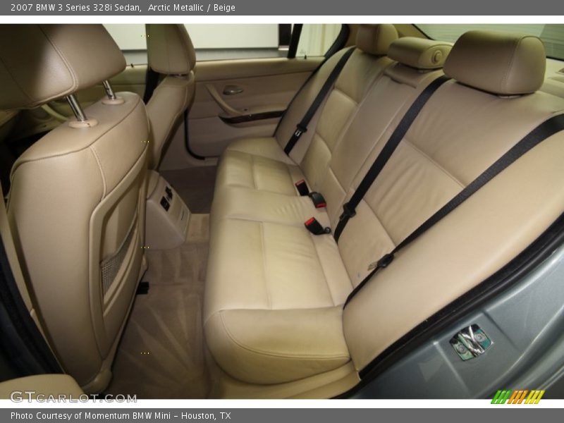 Arctic Metallic / Beige 2007 BMW 3 Series 328i Sedan
