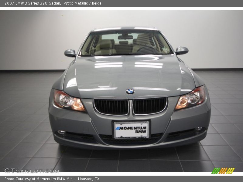 Arctic Metallic / Beige 2007 BMW 3 Series 328i Sedan