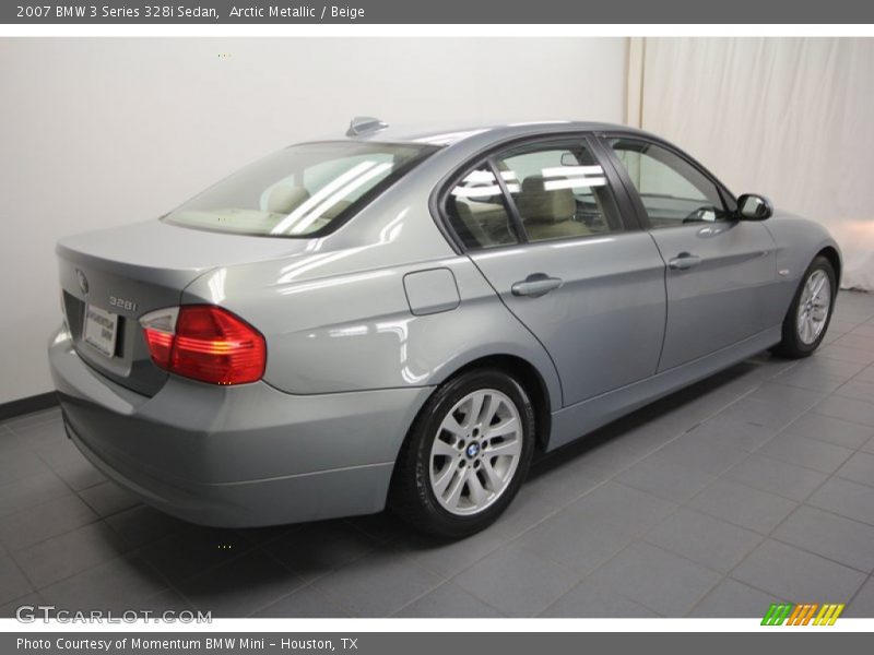 Arctic Metallic / Beige 2007 BMW 3 Series 328i Sedan