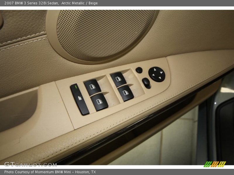 Arctic Metallic / Beige 2007 BMW 3 Series 328i Sedan