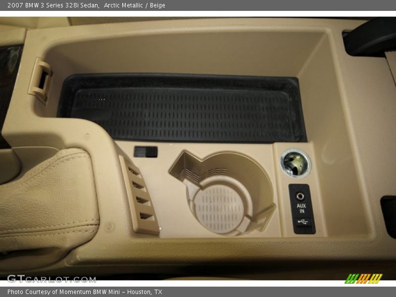 Arctic Metallic / Beige 2007 BMW 3 Series 328i Sedan