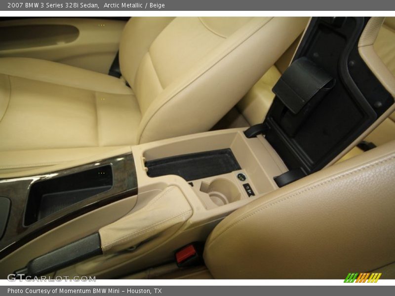Arctic Metallic / Beige 2007 BMW 3 Series 328i Sedan