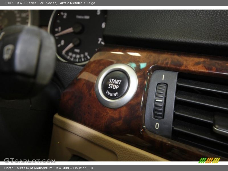 Arctic Metallic / Beige 2007 BMW 3 Series 328i Sedan