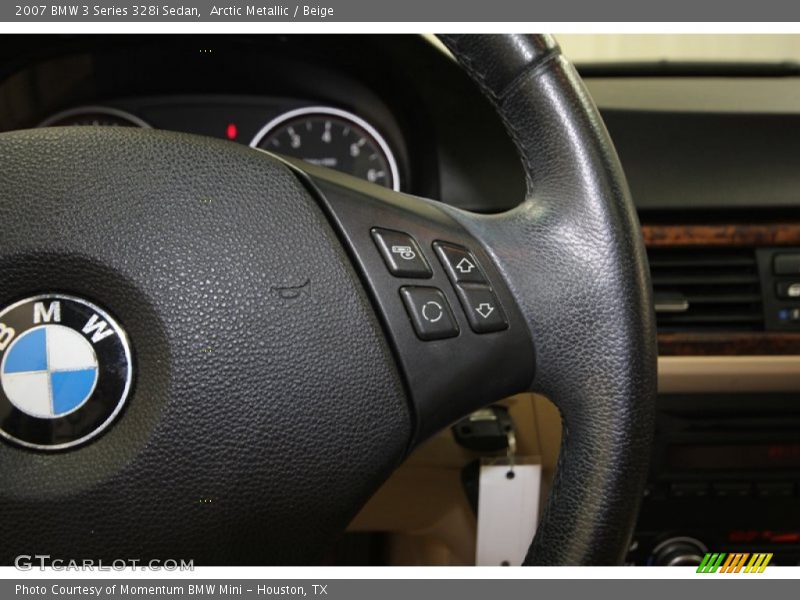 Arctic Metallic / Beige 2007 BMW 3 Series 328i Sedan