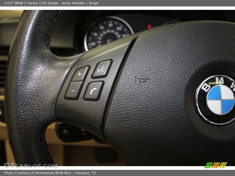 Arctic Metallic / Beige 2007 BMW 3 Series 328i Sedan