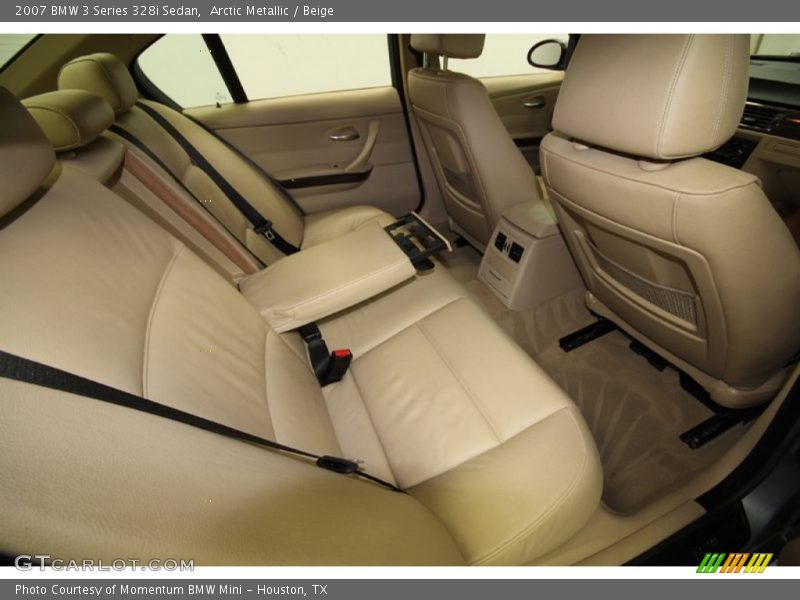Arctic Metallic / Beige 2007 BMW 3 Series 328i Sedan
