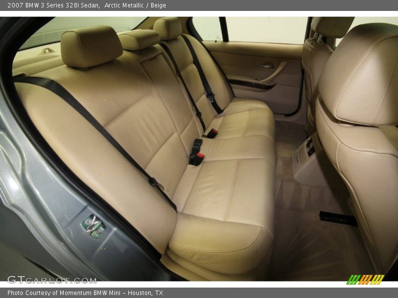 Arctic Metallic / Beige 2007 BMW 3 Series 328i Sedan